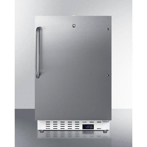 Summit Freezer Summit 20" Wide Built-In Commercial All-Freezer, ADA Compliant SCF505SSTBADA
