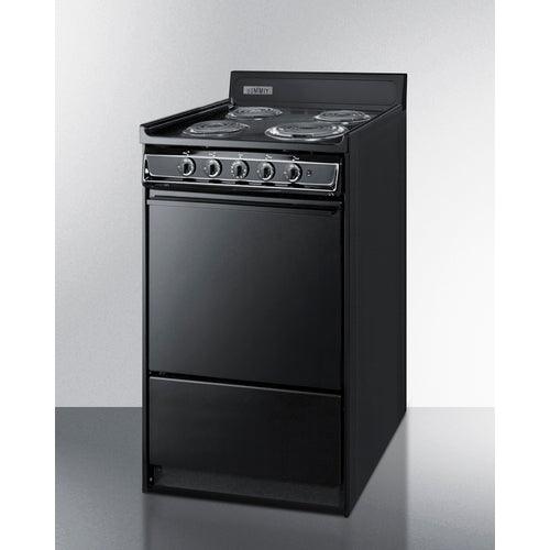 Summit Electric Coil Ranges Summit 20" Wide Electric Coil Range TEM110C