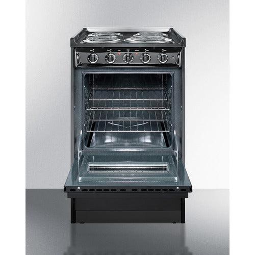 Summit Electric Coil Ranges Summit 20" Wide Electric Coil Range TEM110CR