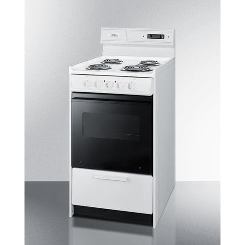 Summit Electric Coil Ranges Summit 20" Wide Electric Coil Top Range WEM130DK