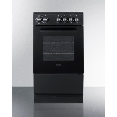 Summit Propane Range /Stove Summit 20" Wide Electric Smooth-Top Range REXT20BL
