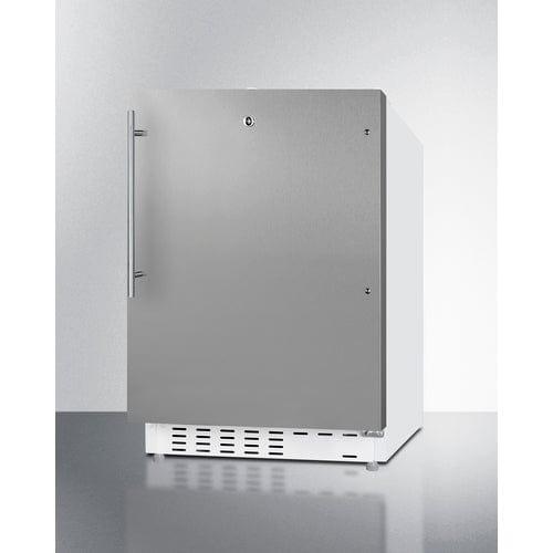 Summit Refrigerators Summit 21" Wide Built-in Refrigerator-Freezer, ADA Compliant ALRF48SSHV
