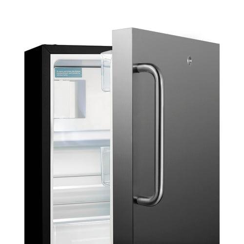 Summit Refrigerators Summit 21" Wide Built-in Refrigerator-Freezer, ADA Compliant ALRF49BSSTB