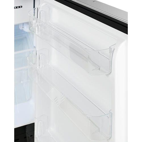 Summit Refrigerators Summit 21" Wide Built-in Refrigerator-Freezer, ADA Compliant ALRF49BSSTB