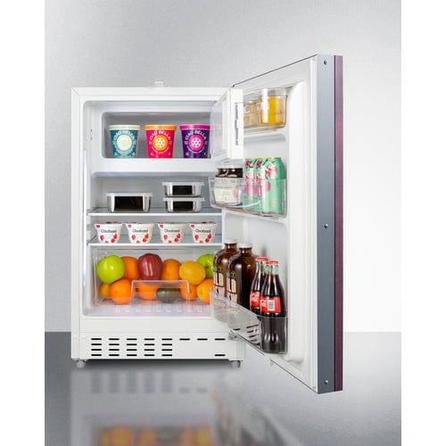 Summit Refrigerators Summit 21" Wide Built-in Refrigerator-Freezer, ADA Compliant (Panel Not Included) ALRF48IF