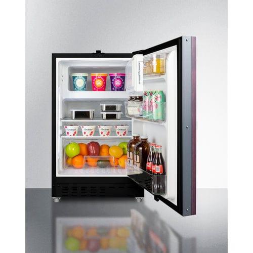 Summit Refrigerators Summit 21" Wide Built-in Refrigerator-Freezer, ADA Compliant (Panel Not Included) ALRF49BIF