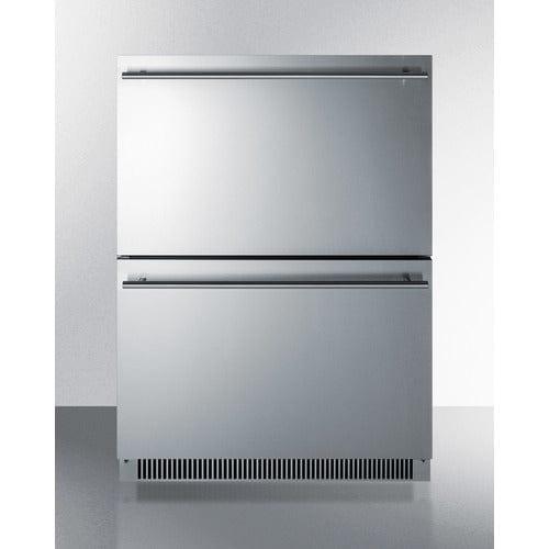 Summit Refrigerators Summit 24" Wide 2-Drawer All-Refrigerator, ADA Compliant ADRD24