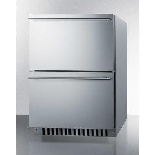 Summit Refrigerators Summit 24" Wide 2-Drawer All-Refrigerator, ADA Compliant ADRD24