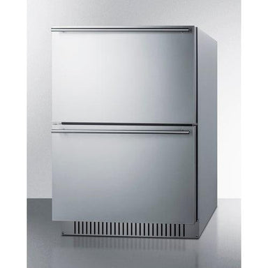 Summit Refrigerators Summit 24" Wide 2-Drawer Refrigerator-Freezer, ADA Compliant ADRF244CSS