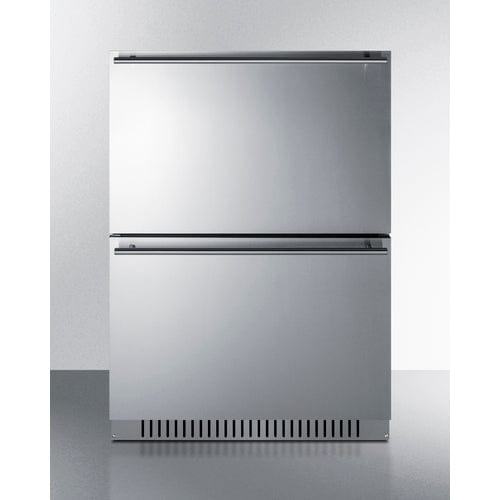 Summit Refrigerators Summit 24" Wide 2-Drawer Refrigerator-Freezer, ADA Compliant ADRF244CSS