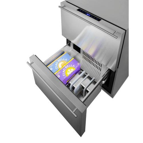 Summit Refrigerators Summit 24" Wide 2-Drawer Refrigerator-Freezer, ADA Compliant ADRF244CSS