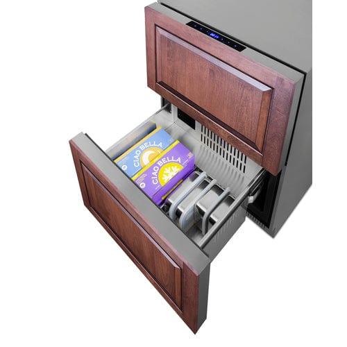Summit Refrigerators Summit 24" Wide 2-Drawer Refrigerator-Freezer, ADA Compliant ADRF244CSS