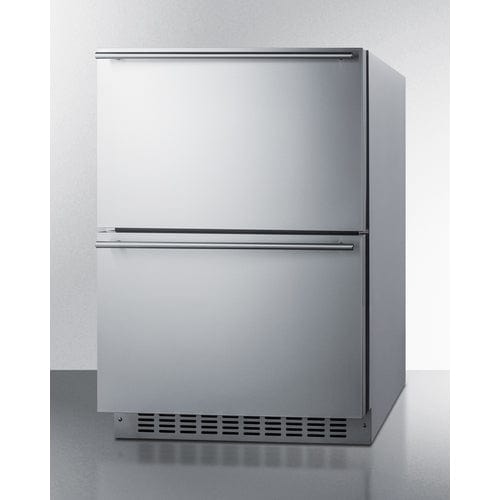Summit Refrigerators Summit 24&quot; Wide 2-Drawer Refrigerator-Freezer SPRF34D