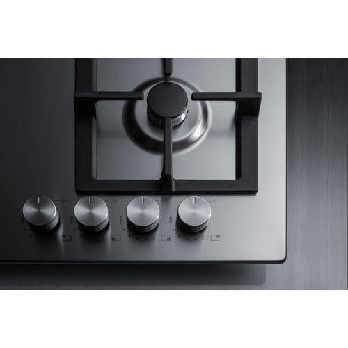 Summit Gas Cooktop Summit 24" Wide 4-Burner Propane Gas Cooktop (Stainless Steel) GCJ4SSLP
