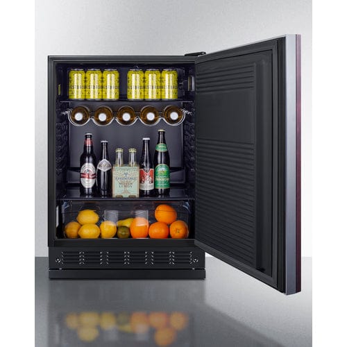 Summit Refrigerators Summit 24&quot; Wide All-Refrigerator (Panel Not Included) FF708BLSSRSIF