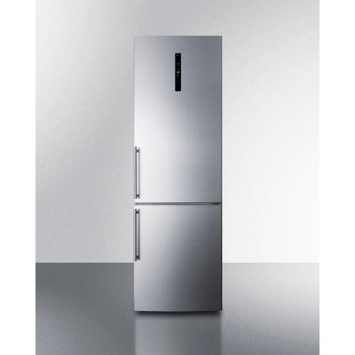 Summit Refrigerators Summit 24" Wide Bottom Freezer Refrigerator FFBF249SS2