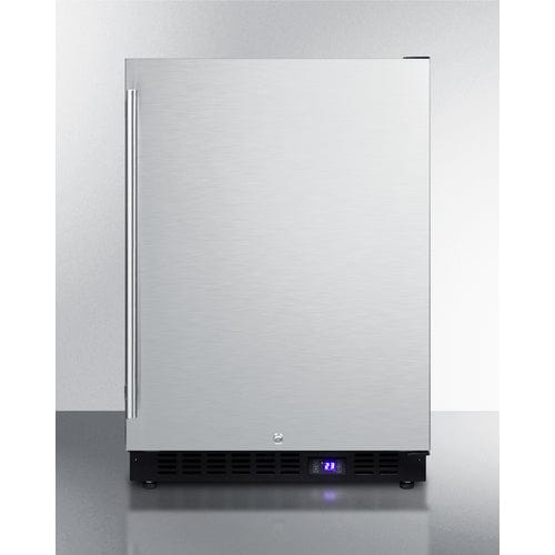 Summit Outdoor All-Freezer Summit 24&quot; Wide Built-In All-Freezer With Icemaker (Panel Not Included) SCFF53BSSIM