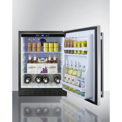 Summit Refrigerators Summit 24&quot; Wide Built-In All-Refrigerator, ADA Compliant AL55