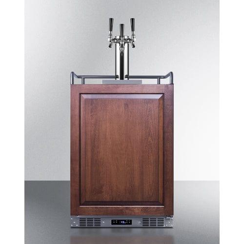Summit Kegerator Summit 24" Wide Built-In Kegerator (Panel Not Included) SBC682PNRTRIPLE