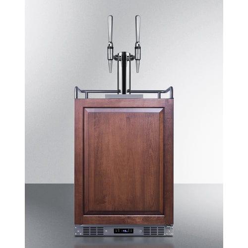 Summit Kegerator Summit 24" Wide Built-In Nitro Coffee Kegerator (Panel Not Included) SBC682PNRNCFTWIN