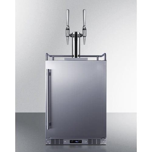 Summit Kegerator Summit 24" Wide Built-In Nitro Coffee Kegerator SBC682NCFTWIN
