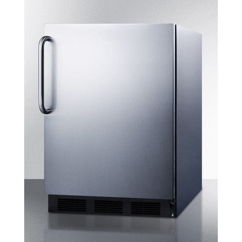 Summit Refrigerators Summit 24" Wide Built-In Refrigerator-Freezer, ADA Compliant CT663BKCSSADA