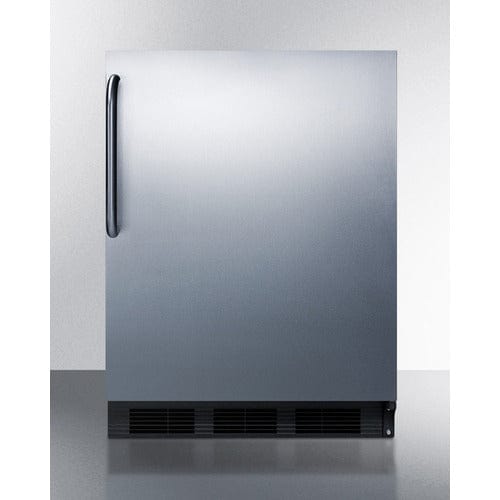 Summit Refrigerators Summit 24&quot; Wide Built-In Refrigerator-Freezer, ADA Compliant CT663BKCSSADA