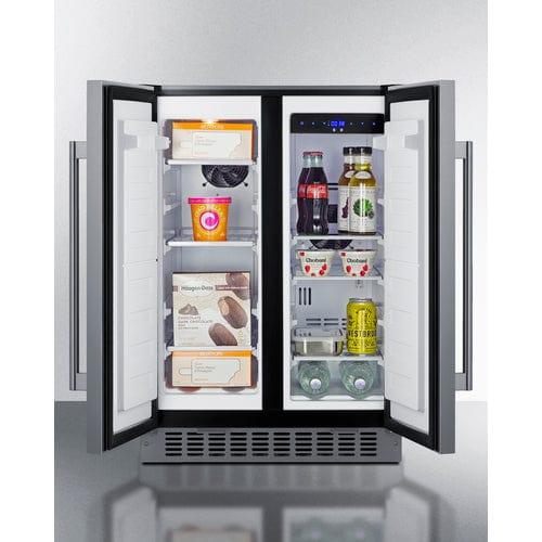Summit Refrigerators Summit 24" Wide Built-In Refrigerator-Freezer FFRF24SSCSS