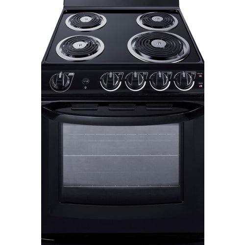 Summit Electric Coil Ranges Summit 24" Wide Electric Coil Range RE2413B