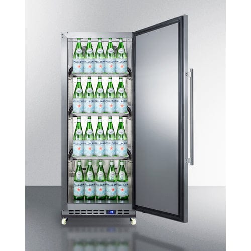 Summit All-Refrigerator Summit 24&quot; Wide Mini Reach-In All-Refrigerator with Dolly FFAR121SSRI