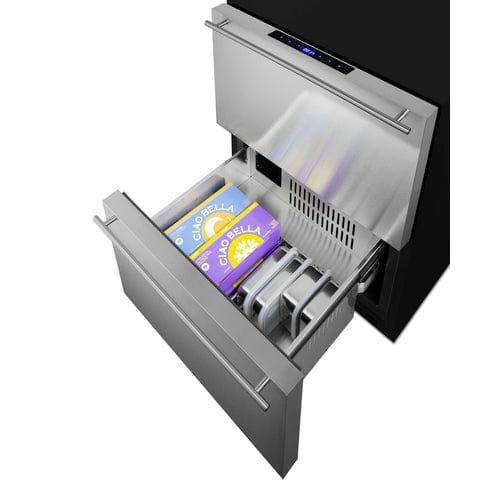 Summit Refrigerators Summit 24" Wide Outdoor 2-Drawer Refrigerator-Freezer, ADA Compliant ADRF244OS