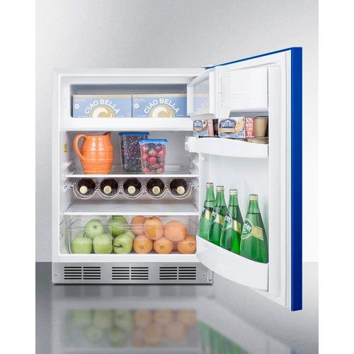 Summit Refrigerators Summit 24" Wide Refrigerator-Freezer, ADA Compliant BRF611WHBADA