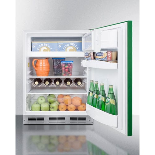 Summit Refrigerators Summit 24&quot; Wide Refrigerator-Freezer, ADA Compliant BRF611WHGADA