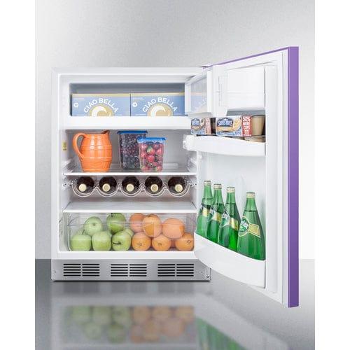 Summit Refrigerators Summit 24" Wide Refrigerator-Freezer, ADA Compliant BRF611WHPADA