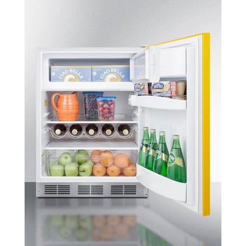 Summit Refrigerators Summit 24" Wide Refrigerator-Freezer, ADA Compliant BRF611WHYADA