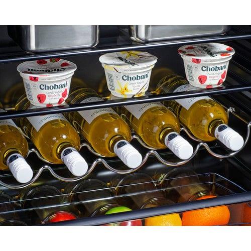 Summit Refrigerators Summit 24" Wide Refrigerator-Freezer, ADA Compliant CT66BK2SSADALHD