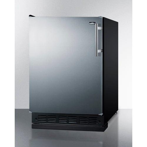 Summit Refrigerators Summit 24" Wide Refrigerator-Freezer CT66BK2SSRSLHD