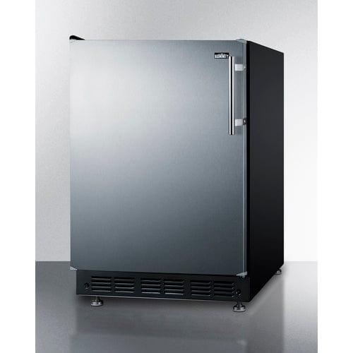 Summit Refrigerators Summit 24" Wide Refrigerator-Freezer CT66BK2SSRSLHD