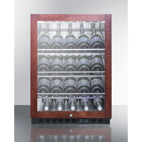 Summit Beverage Center Summit  24&quot; Wide Single Zone Built-In Commercial Wine Cellar SCR610BLCHPNR