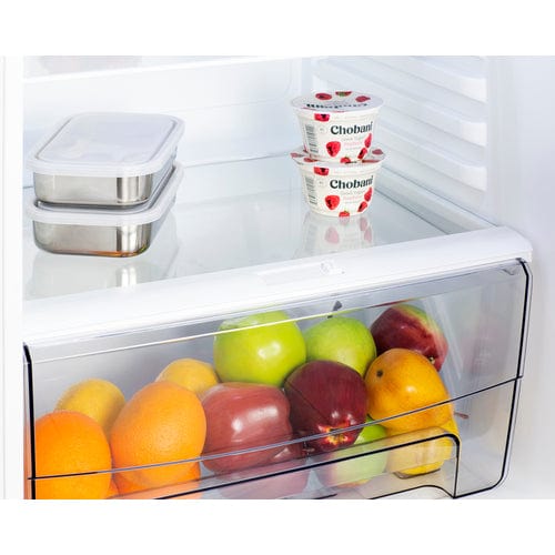 Summit Refrigerators Summit 24" Wide Top Mount Refrigerator-Freezer FF1091WIMX