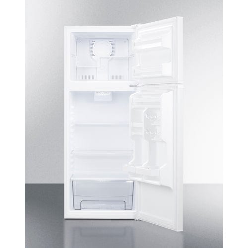 Summit Refrigerators Summit 24" Wide Top Mount Refrigerator-Freezer FF1091WIMX