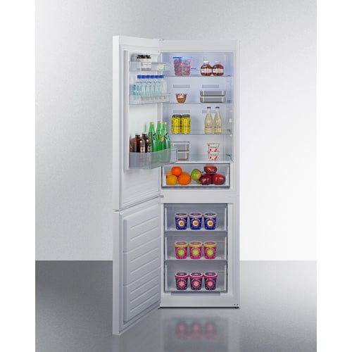 Summit Refrigerators Summit 24" Wide Wide Bottom Mount Refrigerator-Freezer