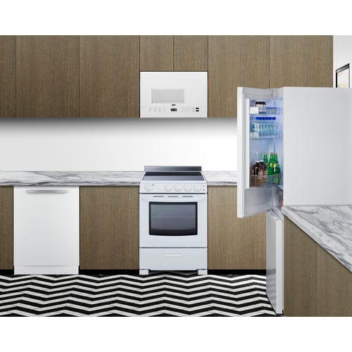 Summit Refrigerators Summit 24" Wide Wide Bottom Mount Refrigerator-Freezer