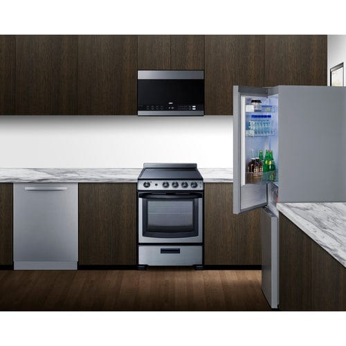 Summit Refrigerators Summit 24" Wide Wide Bottom Mount Refrigerator-Freezer