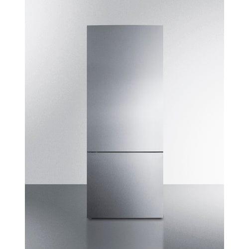 Summit Refrigerators Summit 28" Wide Bottom Freezer Refrigerator FFBF279SSXLHD