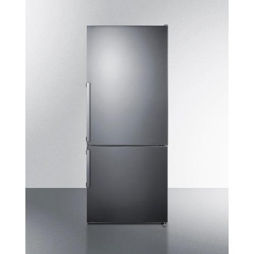 Summit Refrigerators Summit 28" Wide Bottom Freezer Refrigerator FFBF284SSIM