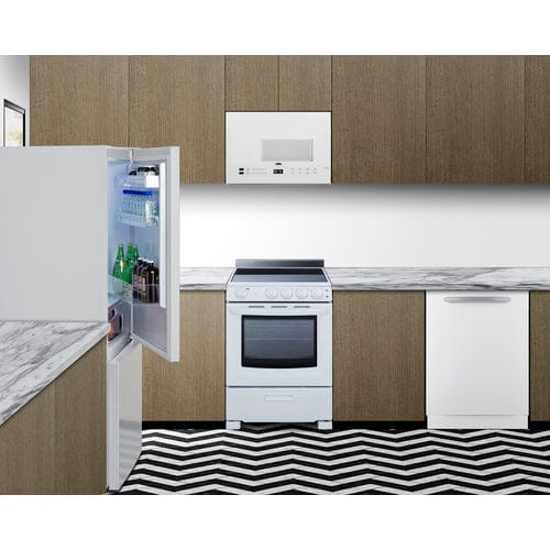 Summit Refrigerators Summit 28" Wide Wide Bottom Mount Refrigerator-Freezer