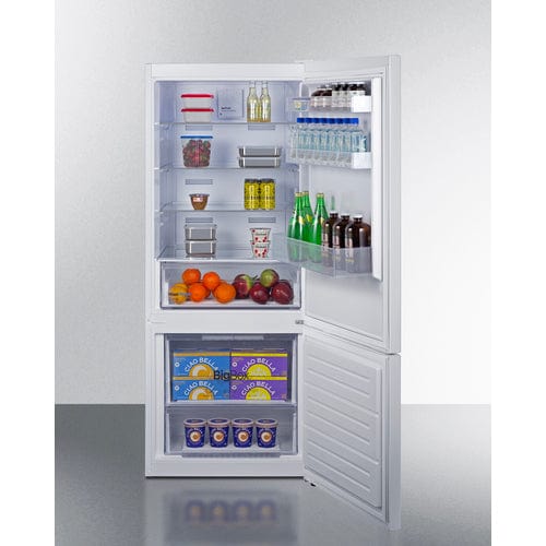 Summit Refrigerators Summit 28" Wide Wide Bottom Mount Refrigerator-Freezer