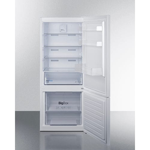Summit Refrigerators Summit 28" Wide Wide Bottom Mount Refrigerator-Freezer