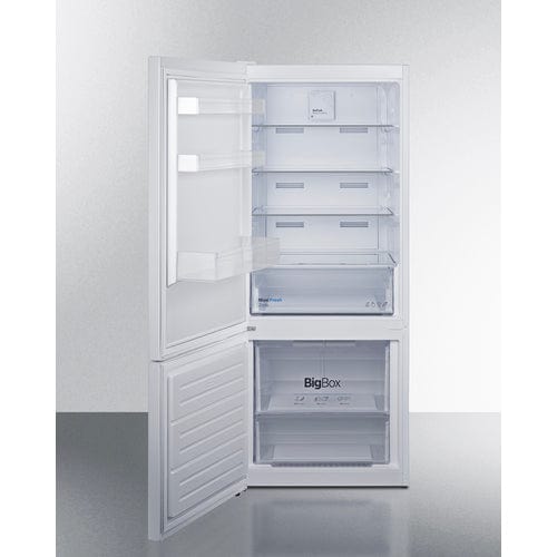 Summit Refrigerators Summit 28" Wide Wide Bottom Mount Refrigerator-Freezer